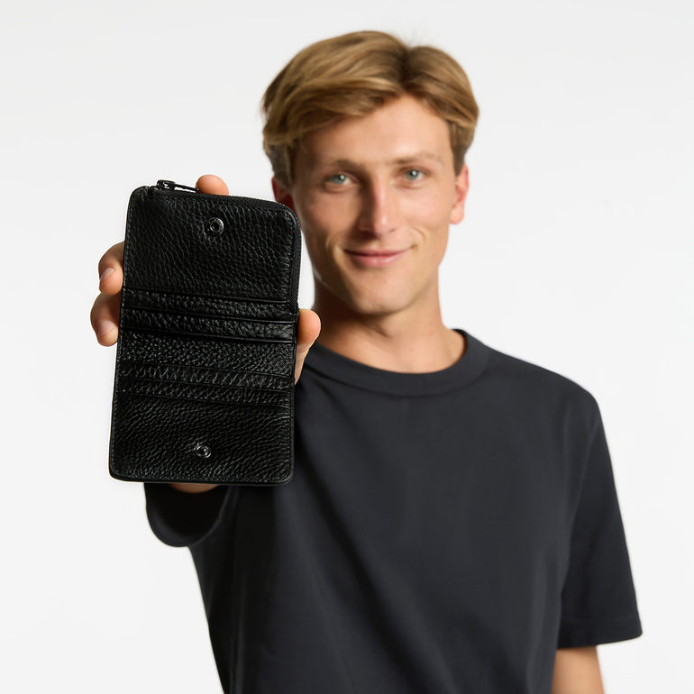 Status Anxiety Sense Of Wonder Men's Leather Wallet Black