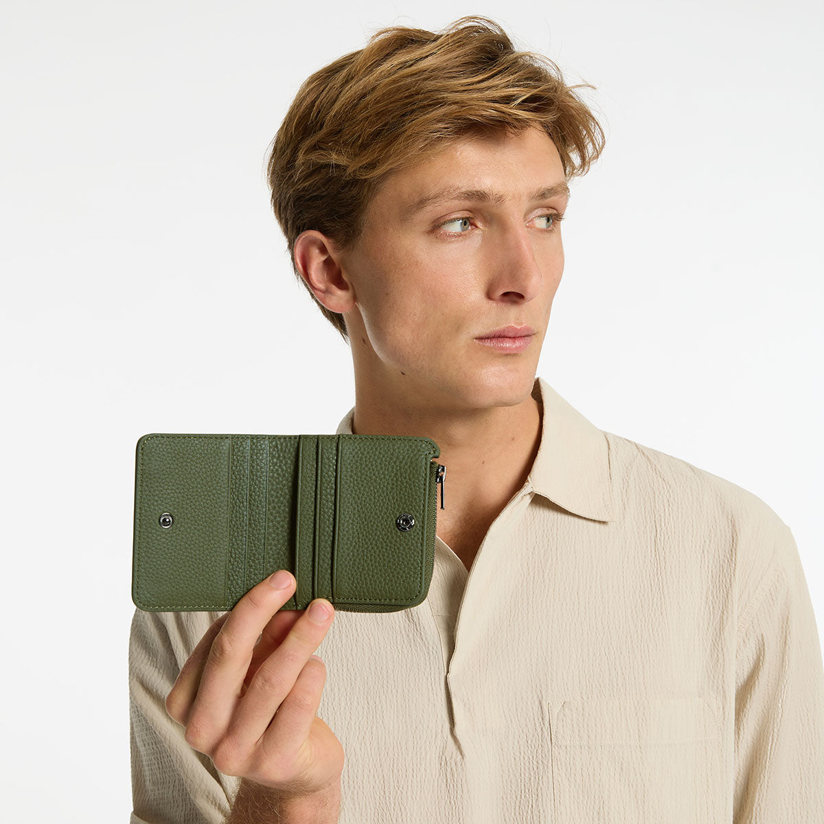 Status Anxiety Sense Of Wonder Men's Leather Wallet Cocoa