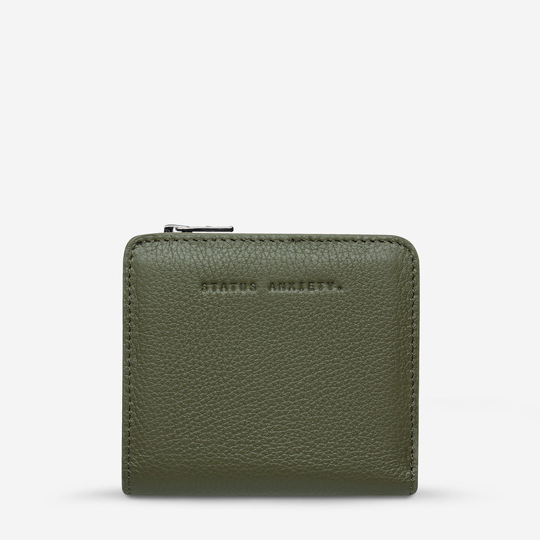 Status Anxiety Sense Of Wonder Women's Leather Wallet Khaki