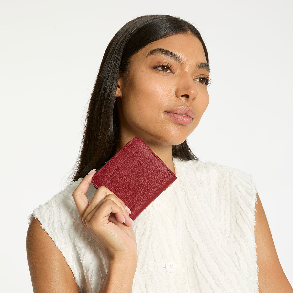 Status Anxiety Sense Of Wonder Women's Leather Wallet Rouge