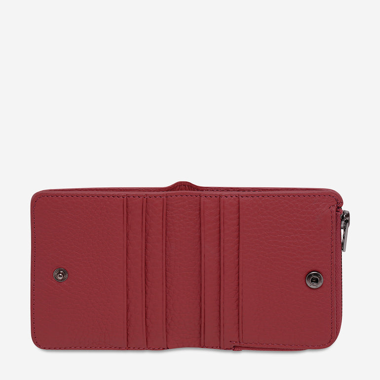 Status Anxiety Sense Of Wonder Women's Leather Wallet Rouge