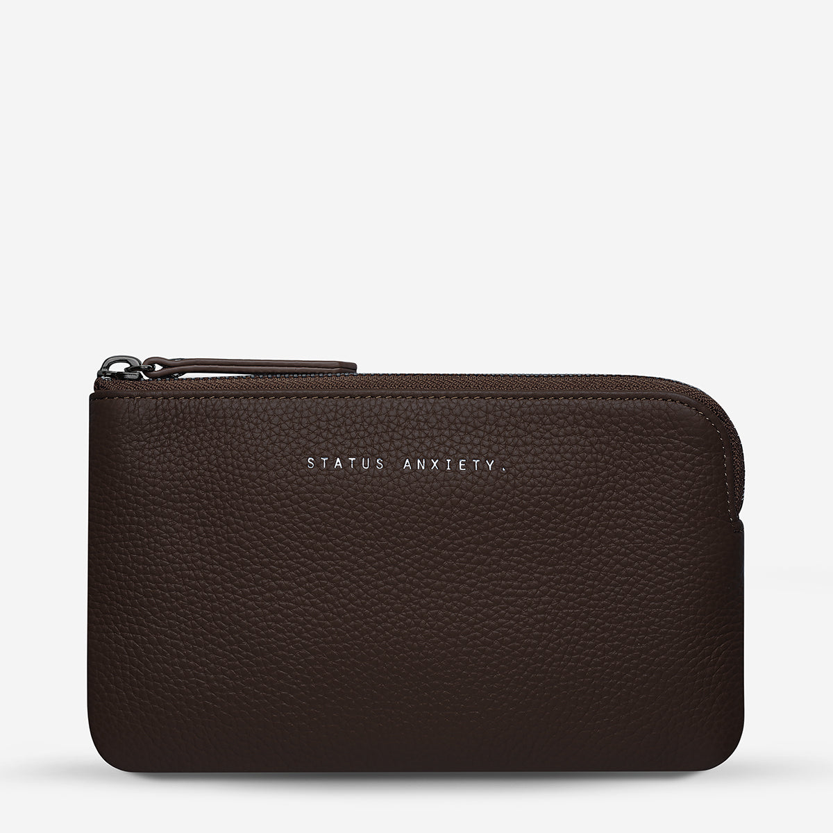 Status Anxiety Smoke and Mirrors Women's Leather Pouch Wallet Cocoa