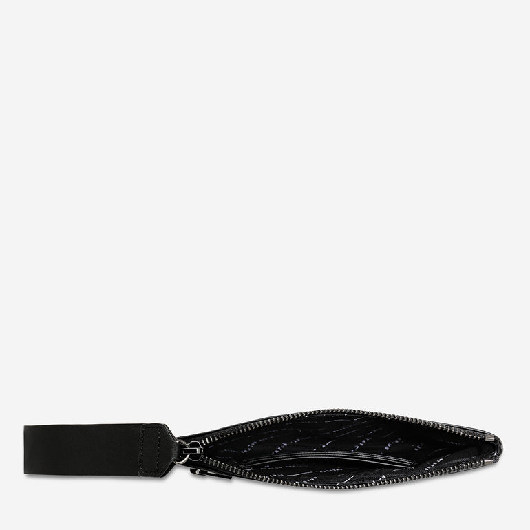 Status Anxiety Take Your Chances Women's Leather Pouch Black Nappa