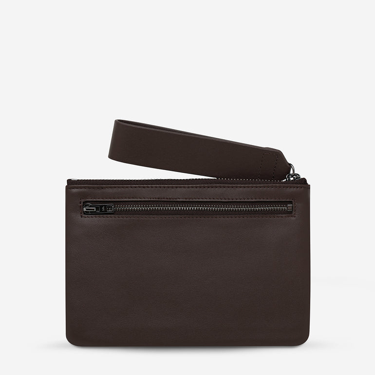 Status Anxiety Take Your Chances Women's Leather Pouch Cocoa Nappa