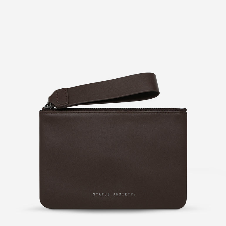 Status Anxiety Take Your Chances Women's Leather Pouch Cocoa Nappa