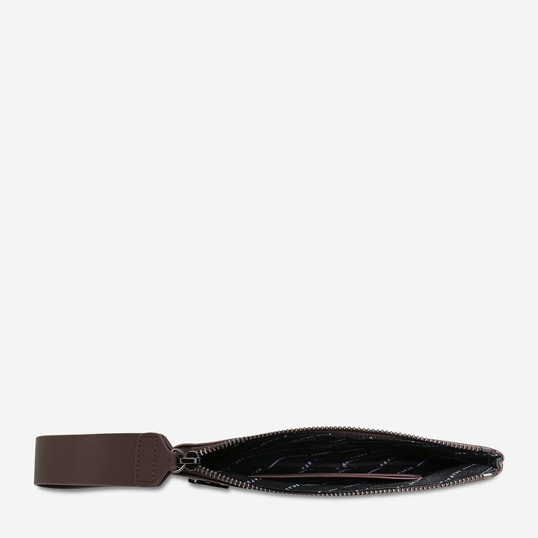 Status Anxiety Take Your Chances Women's Leather Pouch Cocoa Nappa
