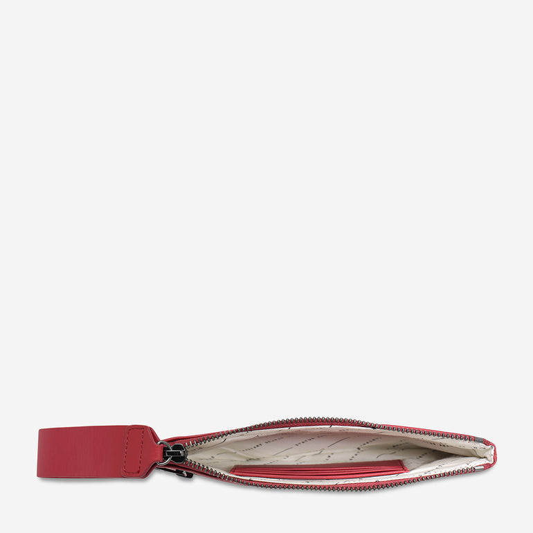 Status Anxiety Take Your Chances Women's Leather Pouch Rouge Nappa