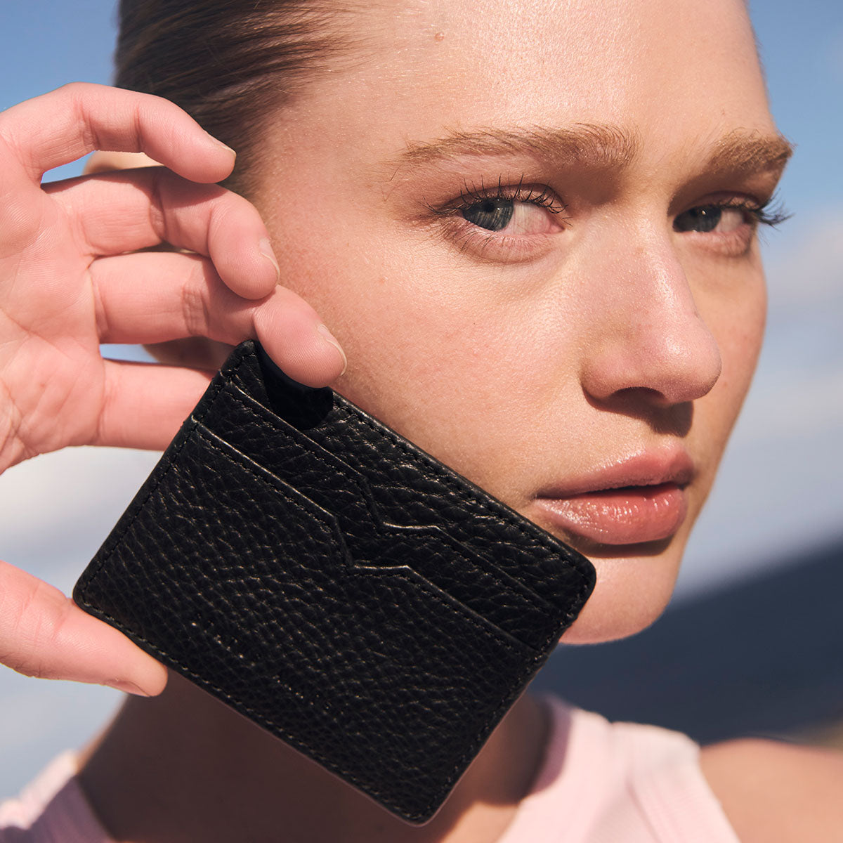 Status Anxiety Together For Now Women's Leather Card Wallet Black