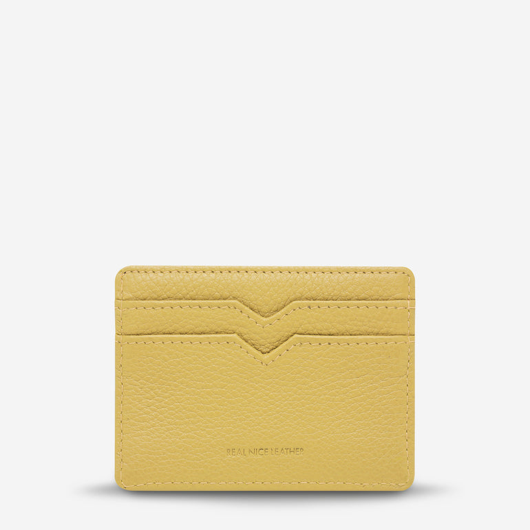 Status Anxiety Together For Now Women's Leather Card Wallet Buttermilk