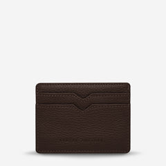 Status Anxiety Together For Now Women's Leather Card Wallet Cocoa