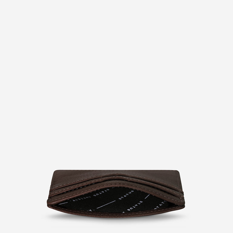 Status Anxiety Together For Now Women's Leather Card Wallet Cocoa