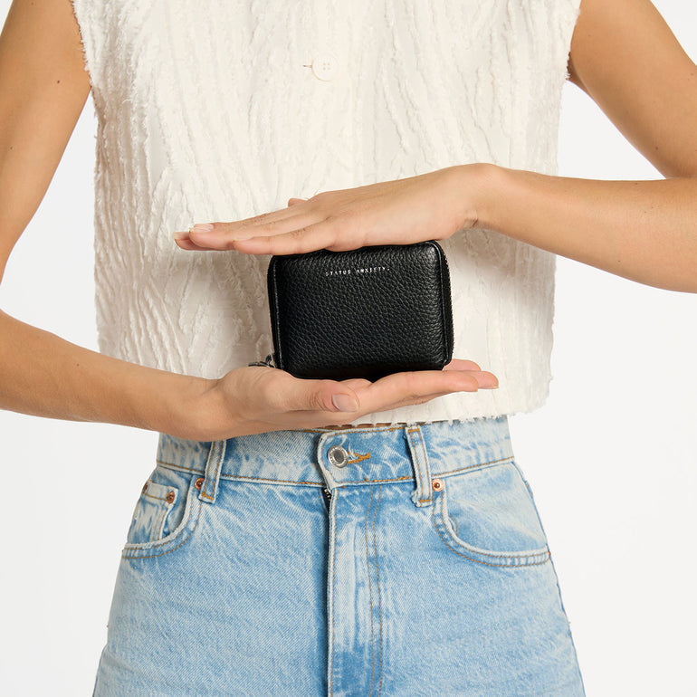 Status Anxiety Wayward Women's Leather Wallet Black