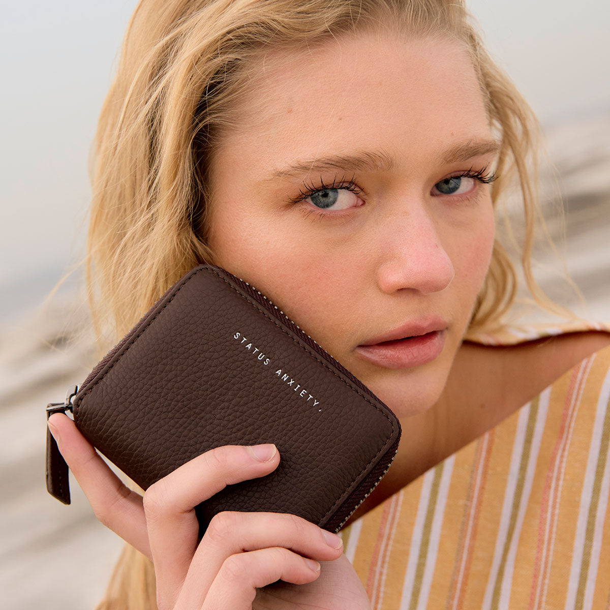 Status Anxiety Wayward Women's Leather Wallet Cocoa