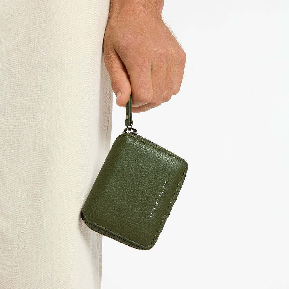 Status Anxiety Wayward Leather Wallet Khaki