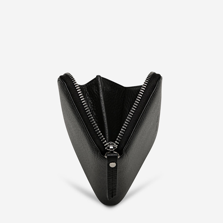 Status Anxiety Yet To Come Leather Wallet Black