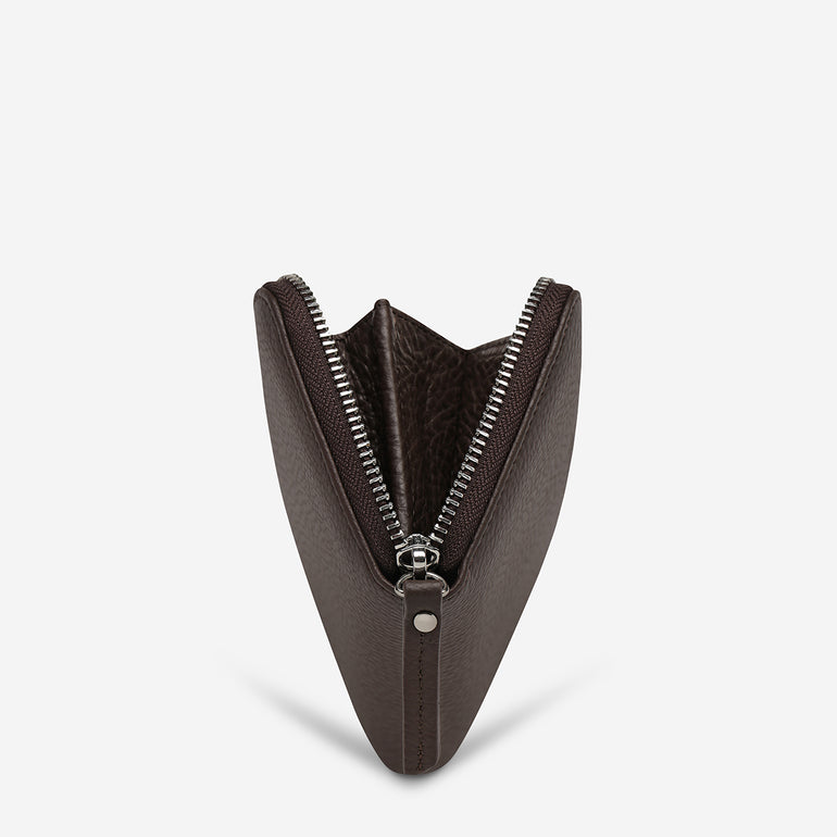 Status Anxiety Yet To Come Leather Wallet Cocoa