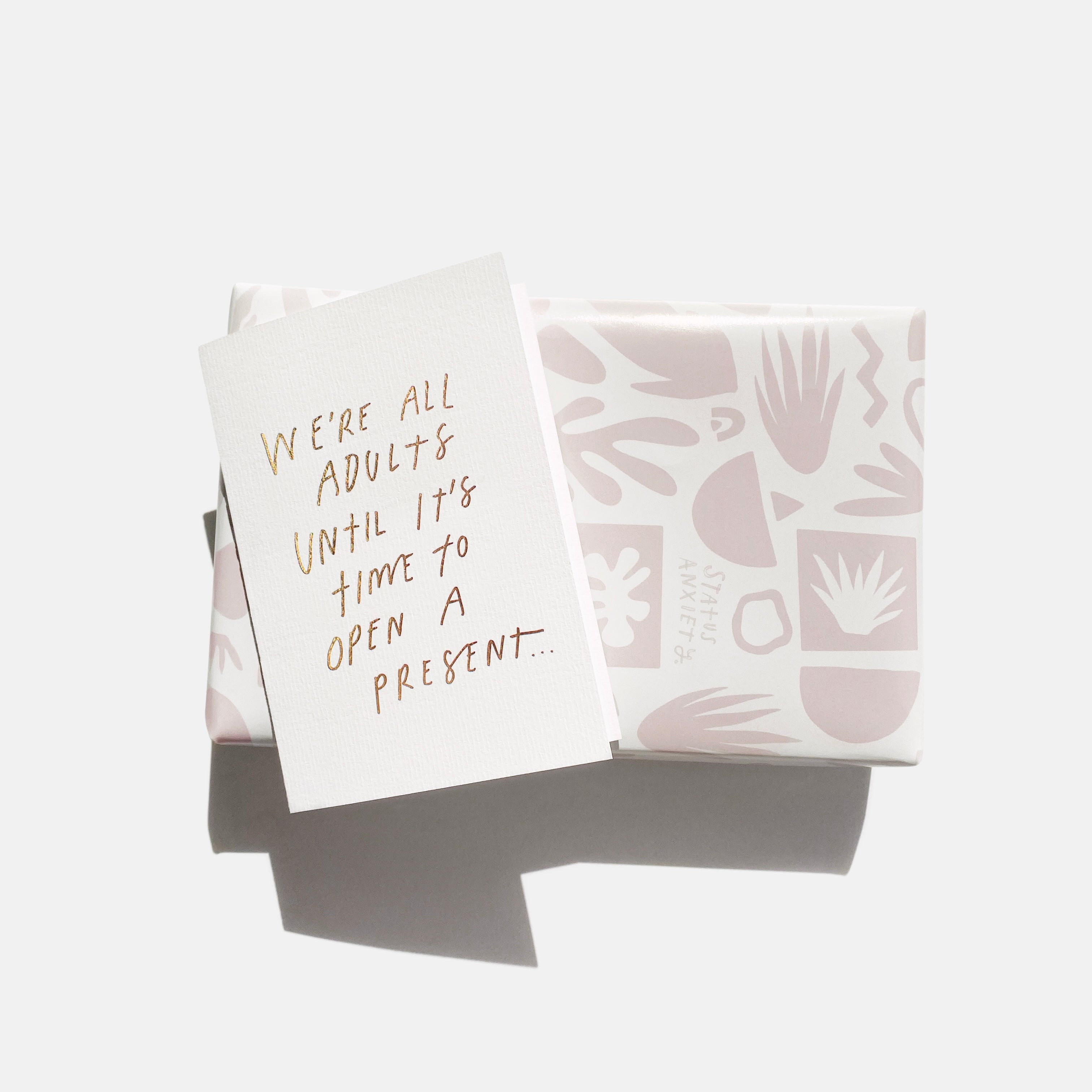 Status Anxiety Abstract Gift Wrapping & Card