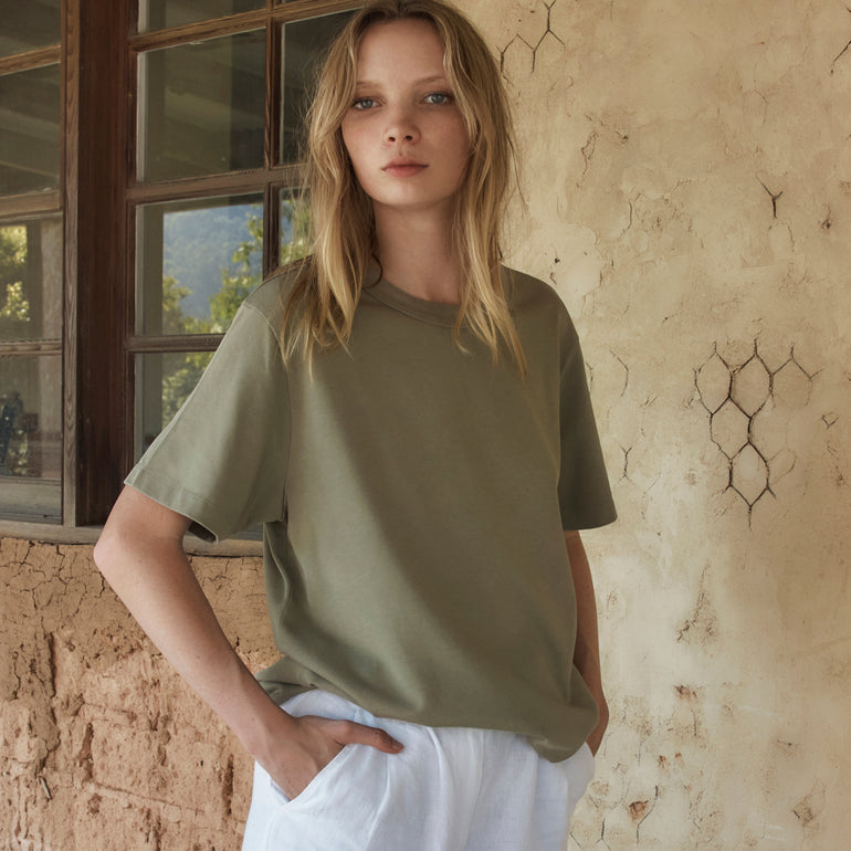 Status Anxiety Feels Right Women's T Shirt Washed Sage