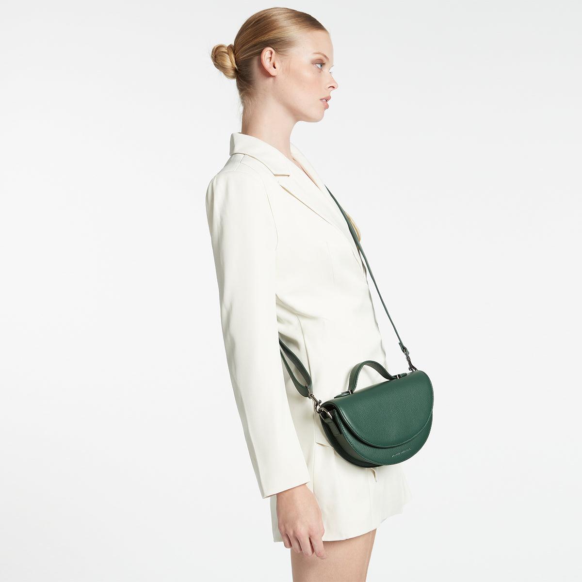 Status Anxiety All Nighter Women's Leather Crossbody Bag Green
