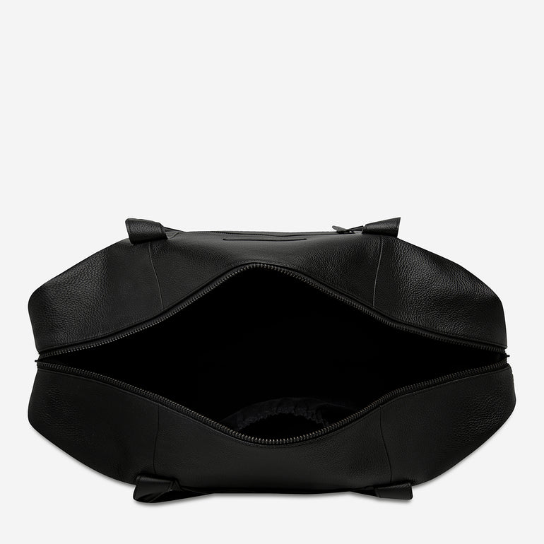 Status Anxiety Everything I Wanted Leather Duffle Bag Black