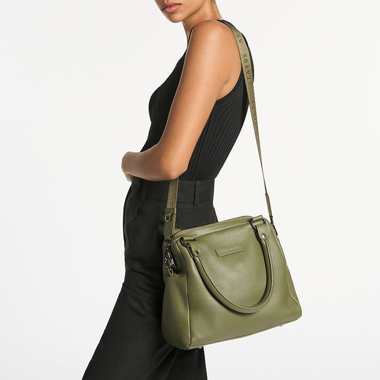 Status Anxiety Khaki Thin Webbed Strap for Bags 