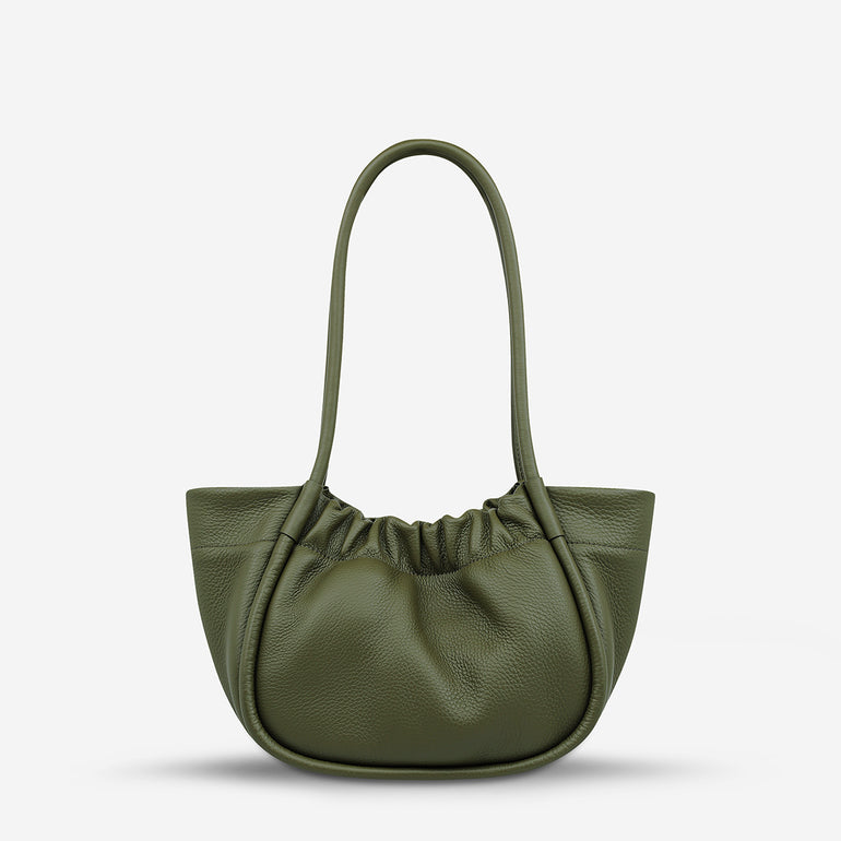 Status Anxiety Ordinary Pleasures Women's Leather Handbag Khaki
