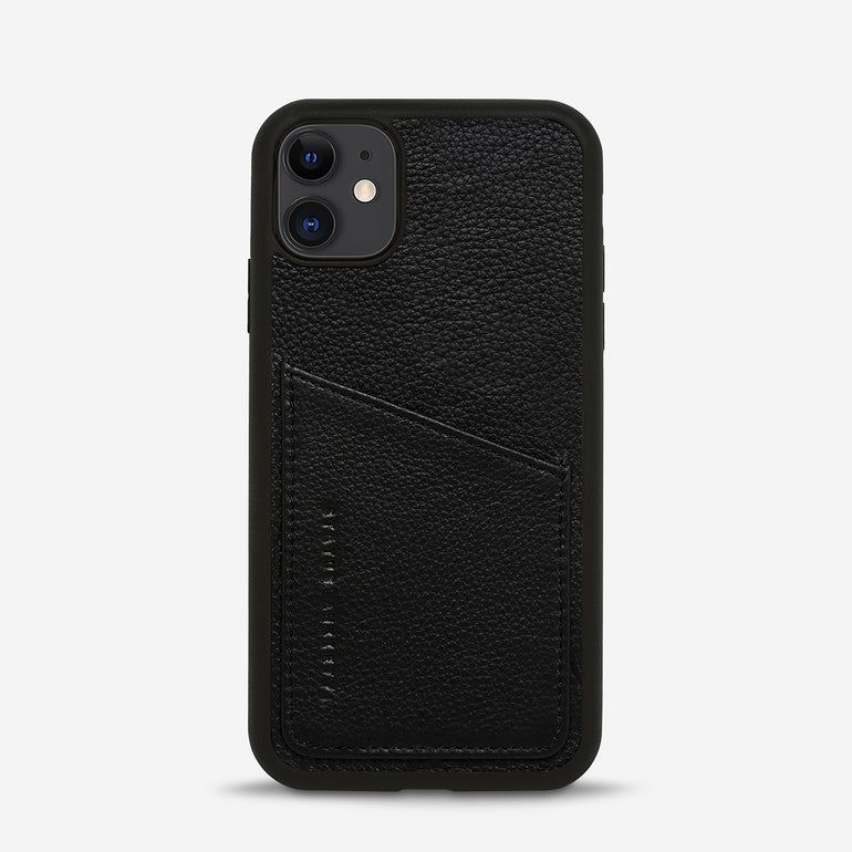 Status Anxiety Who's Who Leather iPhone Cases Black