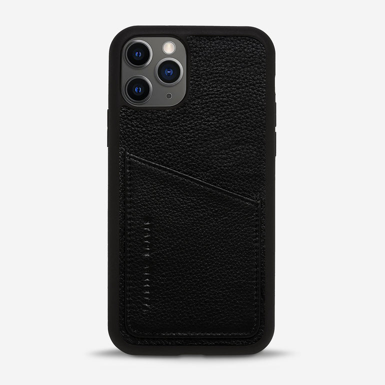Status Anxiety Who's Who Leather iPhone Cases Black