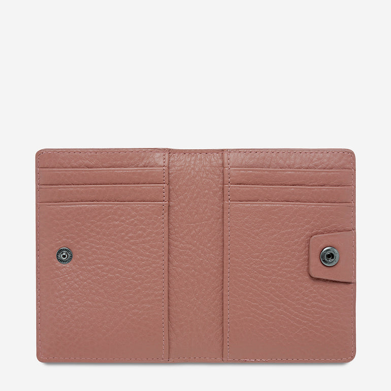 Status Anxiety Easy Does It Women's Leather Wallet Dusty Rose