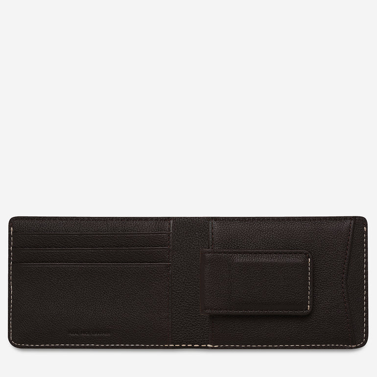 Status Anxiety Ethan Men's Leather Wallet Chocolate