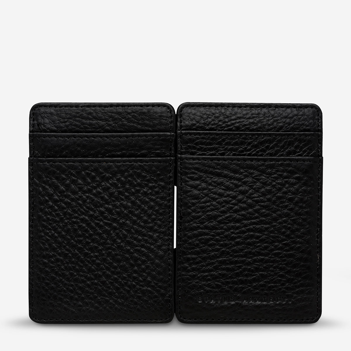 Status Anxiety Flip Men's Leather Wallet Black