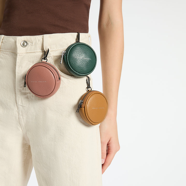 Status Anxiety Go With Me Women's Leather Pouch Tan