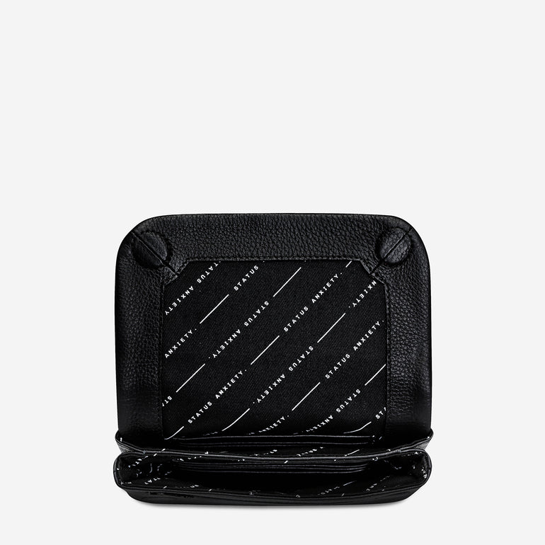 Status Anxiety Impermanent Women's Leather Wallet Black