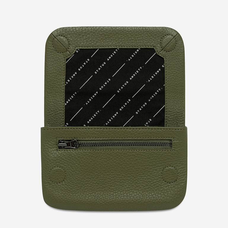 Status Anxiety Impermanent Women's Leather Wallet Khaki