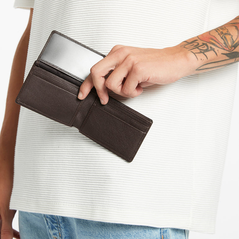 Status Anxiety Jonah Men's Leather Wallet Chocolate