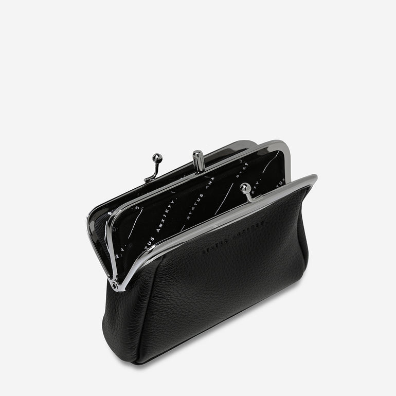 Status Anxiety Womens Leather Wallet Volatile Black