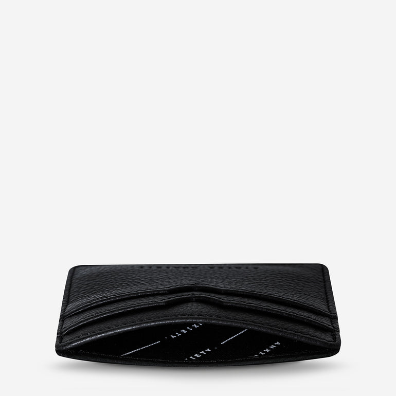 Status Anxiety Together For Now Women's Leather Card Wallet Black